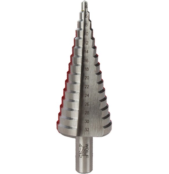 مته کاجی مخروطی ولف سایز 4 تا 32